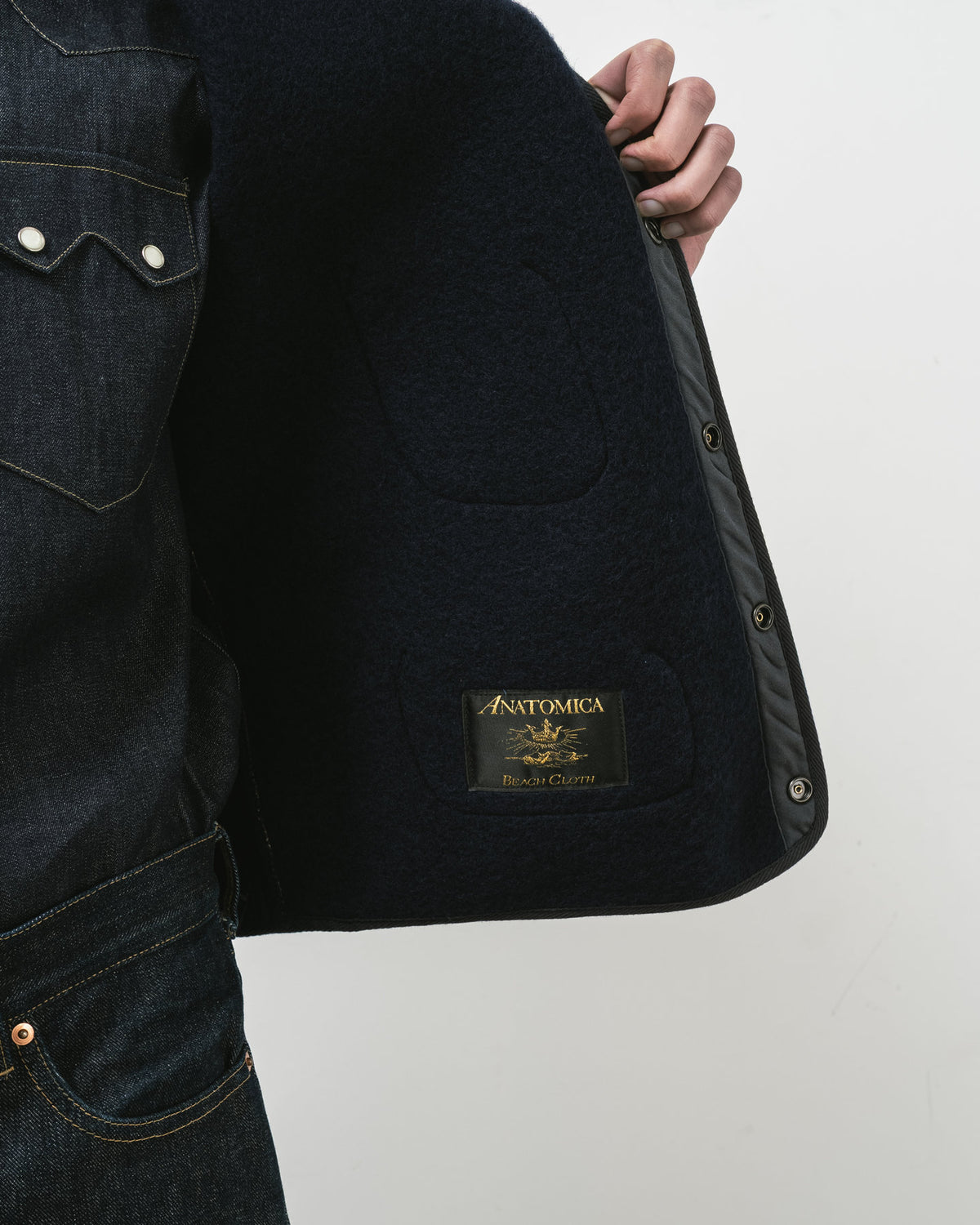 【 RESTOCK 】ANATOMICA BB VEST / SALT&PEPPER