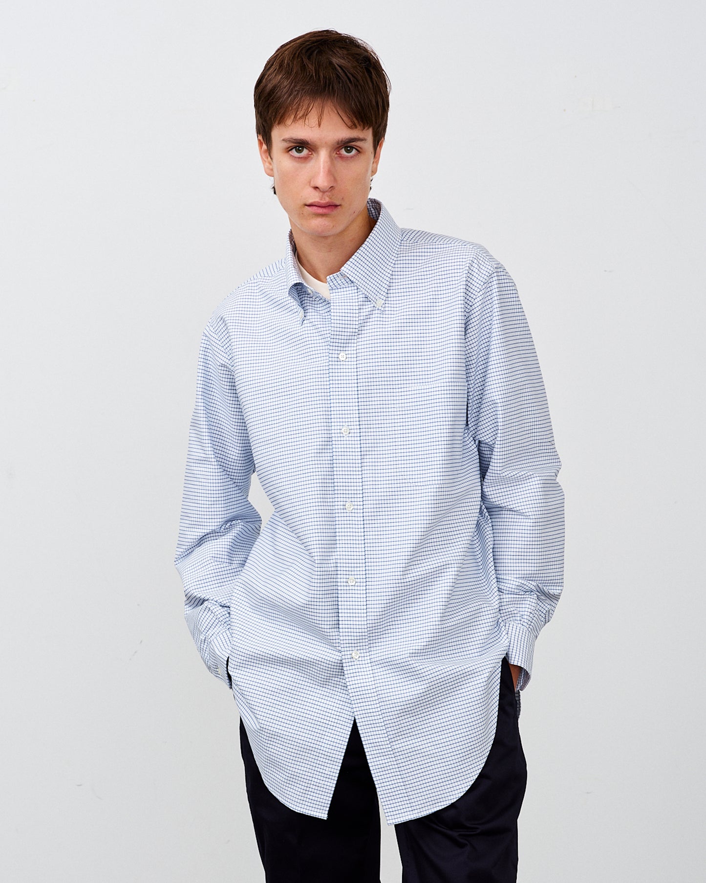 【 26SS 】ANATOMICA BD SHIRT MADISON PLAID / SAX