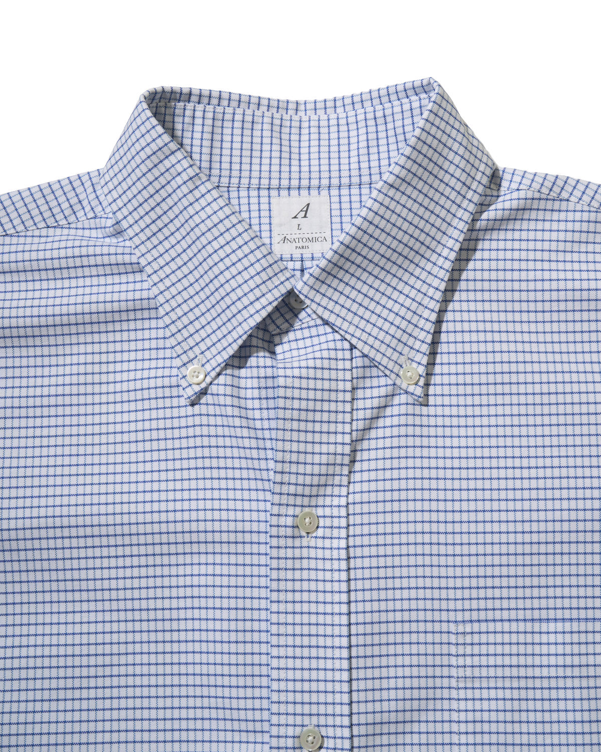 【 26SS 】ANATOMICA BD SHIRT MADISON PLAID / SAX