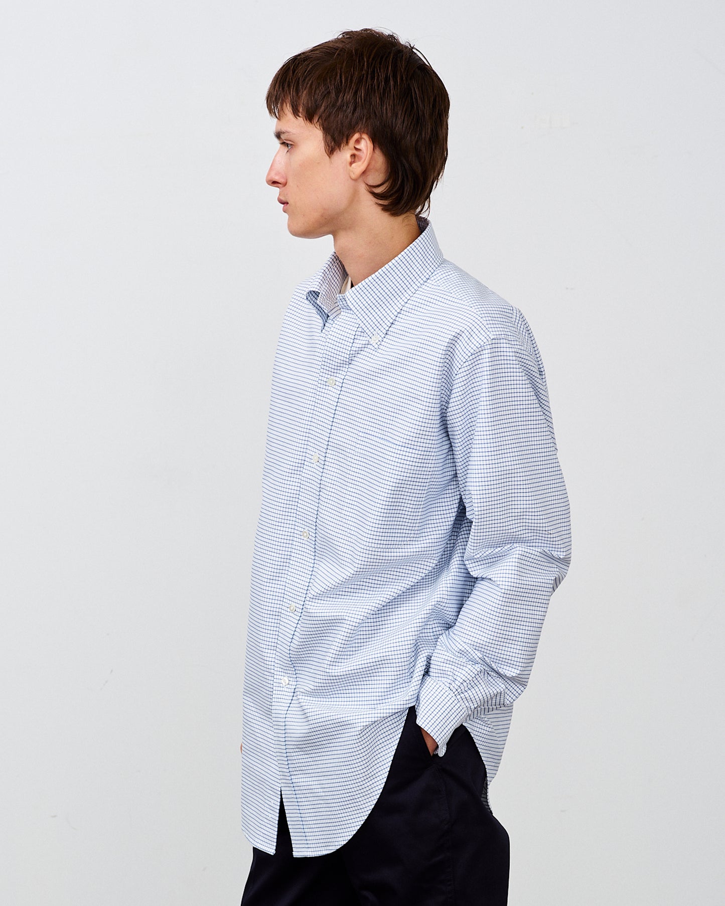 【 26SS 】ANATOMICA BD SHIRT MADISON PLAID / SAX