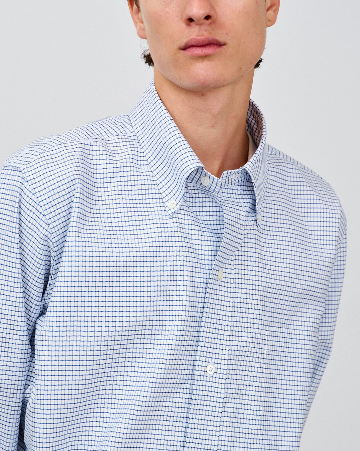 【 26SS 】ANATOMICA BD SHIRT MADISON PLAID / SAX