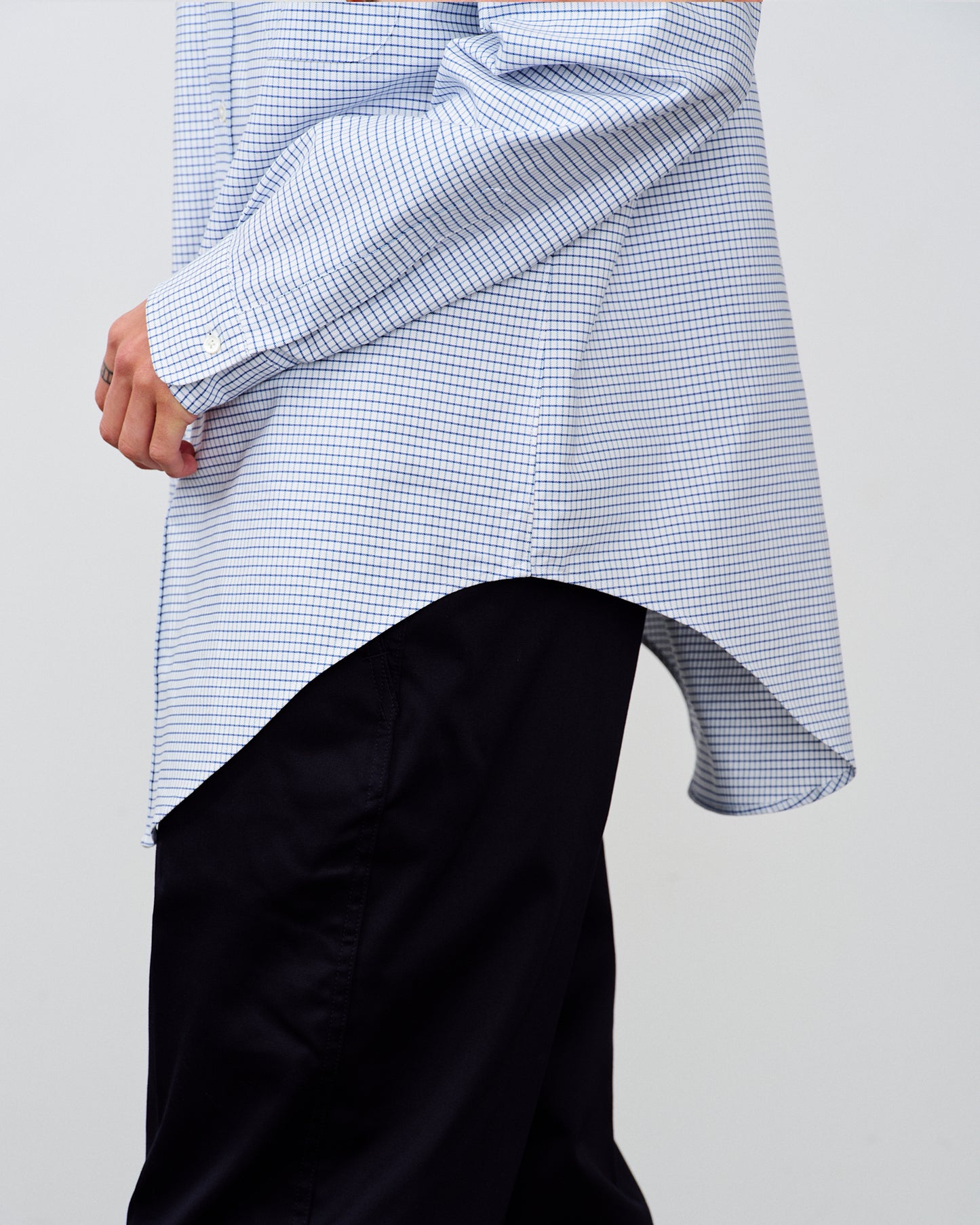 【 26SS 】ANATOMICA BD SHIRT MADISON PLAID / SAX