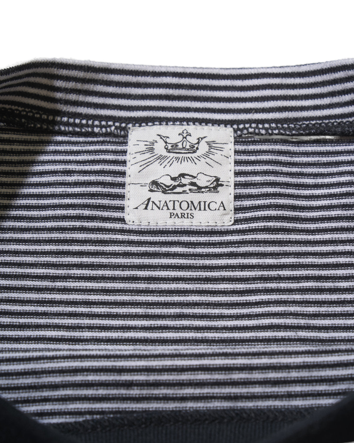 【 26SS 】ANATOMICA LADIES BRIGITTE TEE BORDER / BLACK