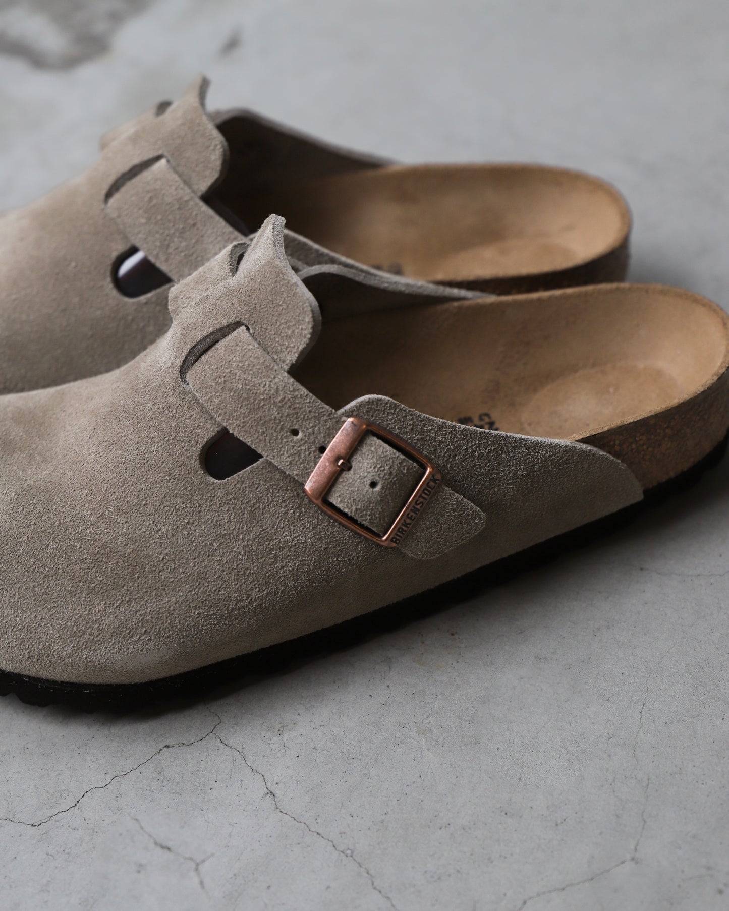 【 24FW 】BIRKENSTOCK Boston REGULAR LEVE SUEDE / TAUPE