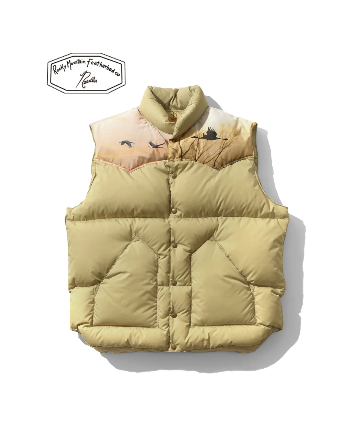 【 25FW 】Needles × RMFC Crane Yoke Down Vest / TAN