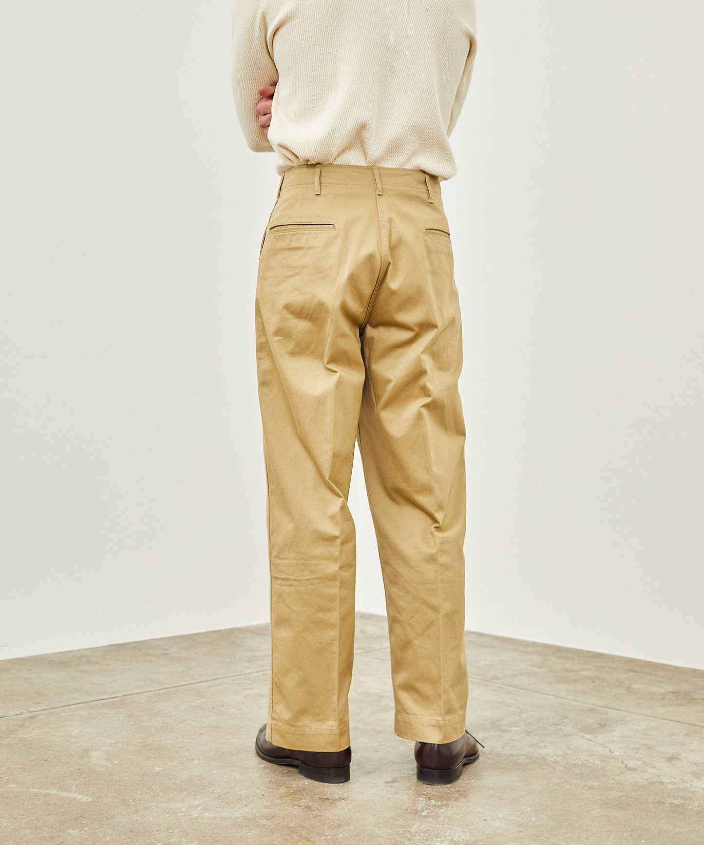 【 RESTOCK 】YANKSHIRE TROUSERS M1945 WEST POINT / BEIGE