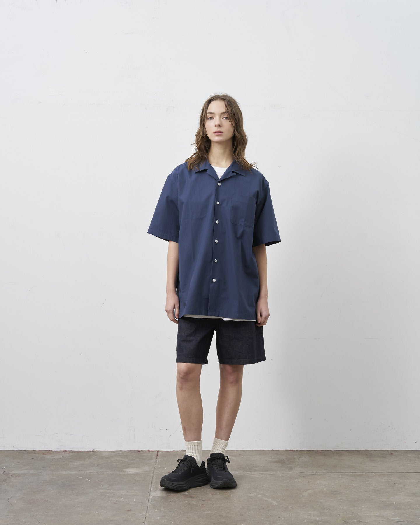 【 26SS 】BIGYANK DICKIE SHIRT POPLIN / NAVY