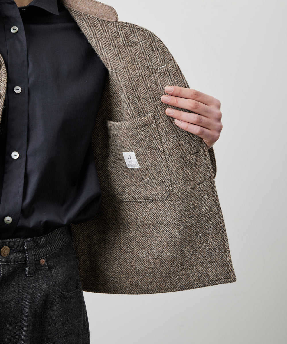 【 26FW 】ANATOMICA LADIES DOLMAN HBT WOOL TWEED / BROWN