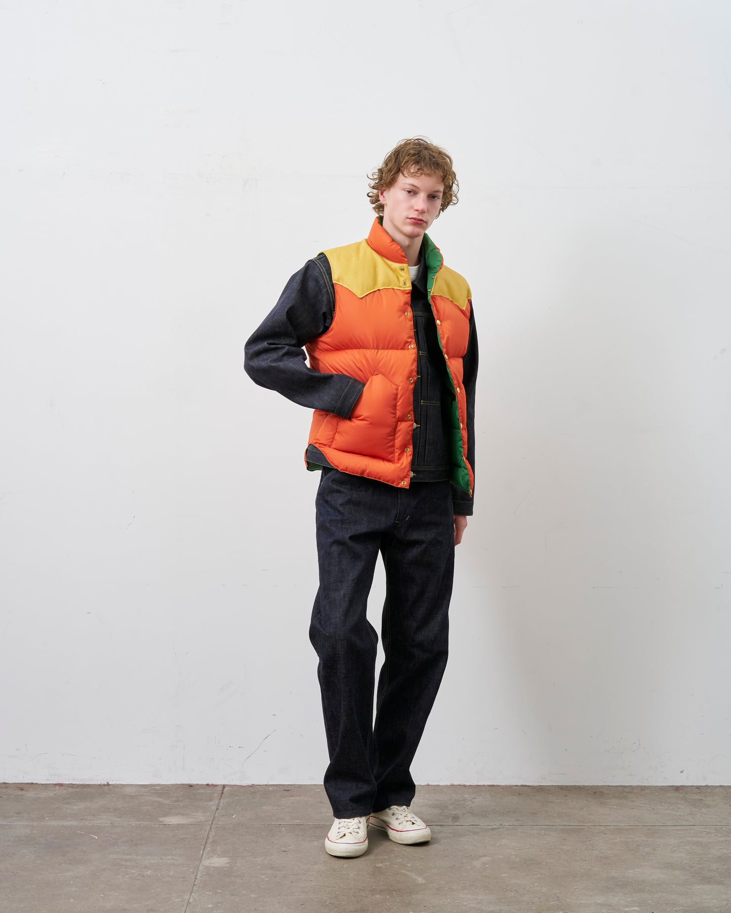 【 26FW PRE-ORDER 】RMFC CLASSICS DOWN VEST / ORENGE