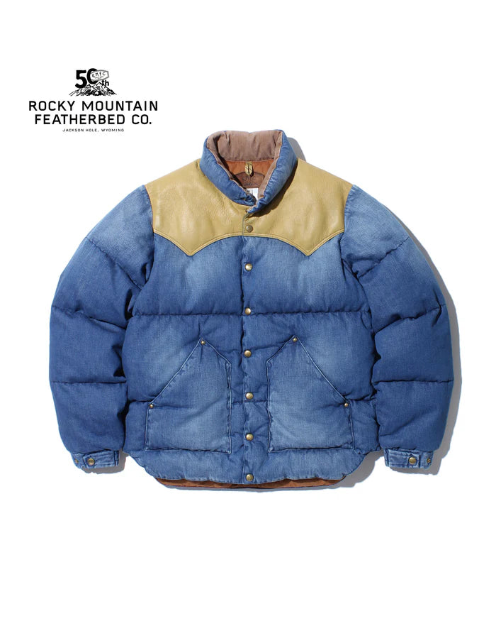【 50th Anniv. 】RMFC HERITAGE DOWN JACKET DENIM / INDIGO USED WASH