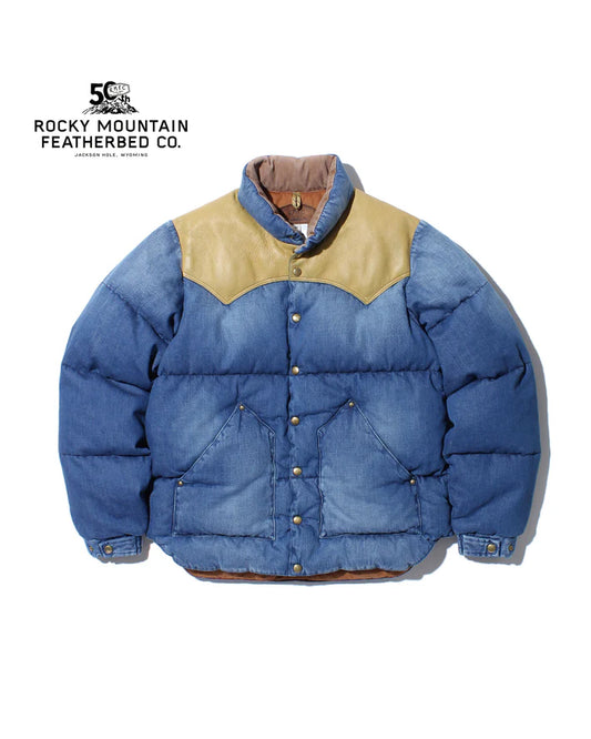 【 50th Anniv. 】RMFC HERITAGE DOWN JACKET DENIM / INDIGO USED WASH