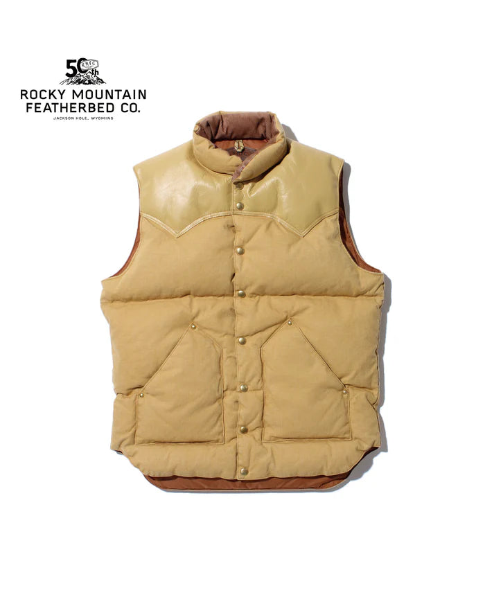 【 50th Anniv. 】RMFC HERITAGE DOWN VEST DUCK / BROWN