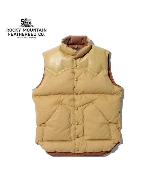 【 50th Anniv. 】RMFC HERITAGE DOWN VEST DUCK / BROWN