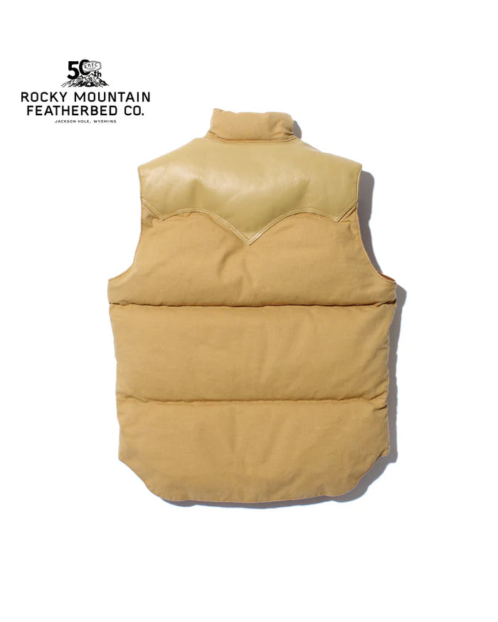 【 50th Anniv. 】RMFC HERITAGE DOWN VEST DUCK / BROWN