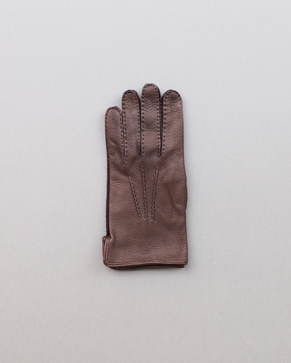 ANATOMICA POUJADE GLOVES DEERSKIN UNLINED / D.BROWN