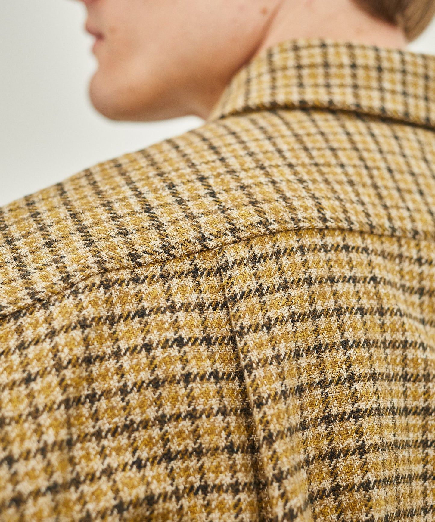 【 24FW 】BIGYANK ROGER SHIRT PLAID COTTON TWEED / BROWN