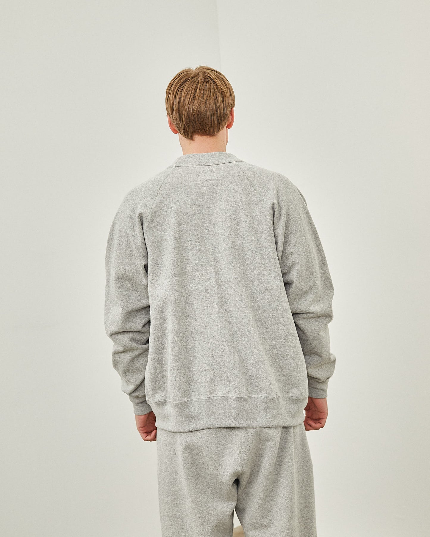 【 24FW 】ANATOMICA SWEAT RAGLAN CARDIGAN / GREY