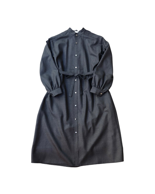 【 26FW 】ANATOMICA LADIES TUSCAN DRESS WOOL TWILL / CHARCOAL