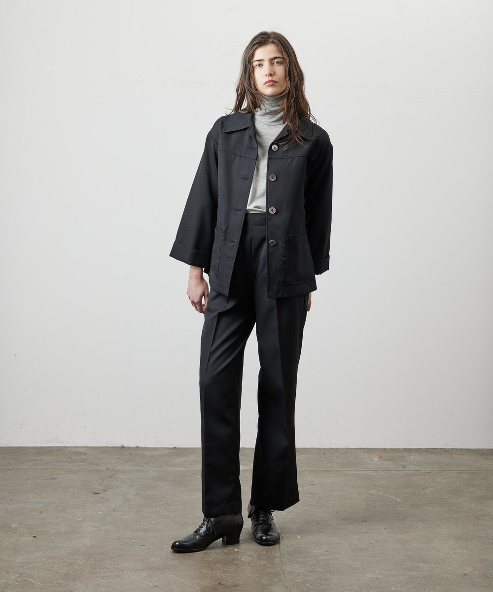 【 26FW 】ANATOMICA LADIES EUGENE WOOL TWILL / BLACK