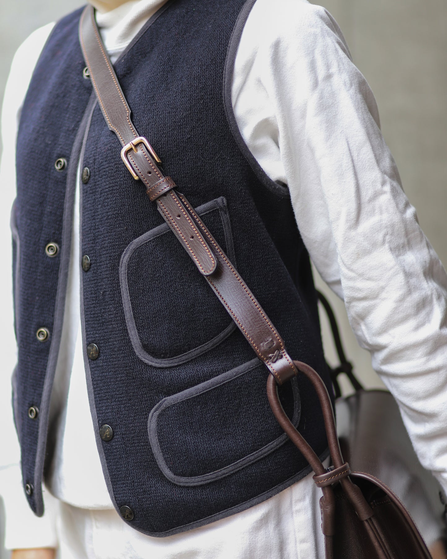 【 25FW 】ANDALUSIA LISO BAG / BLACK