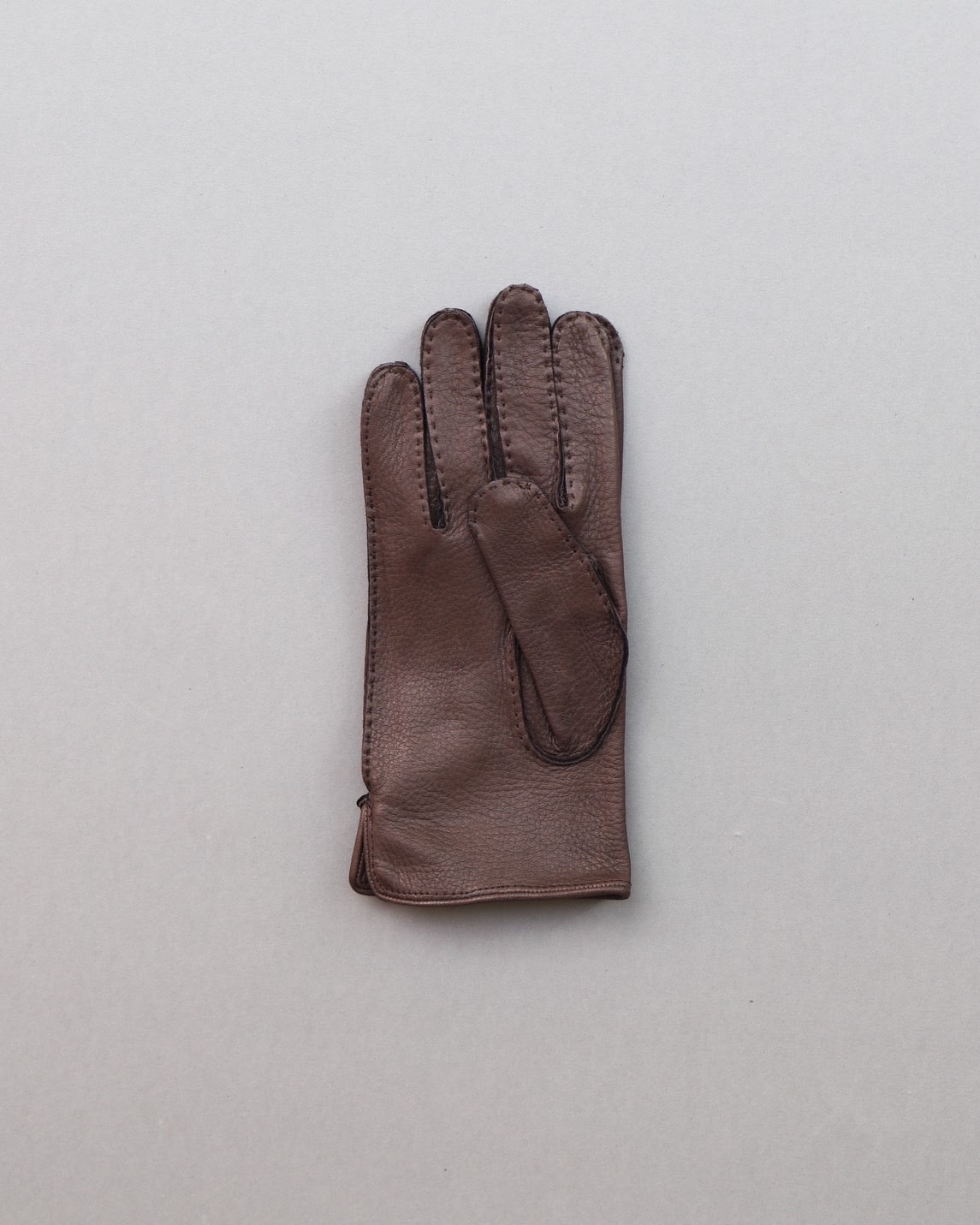 ANATOMICA POUJADE GLOVES DEERSKIN UNLINED / D.BROWN