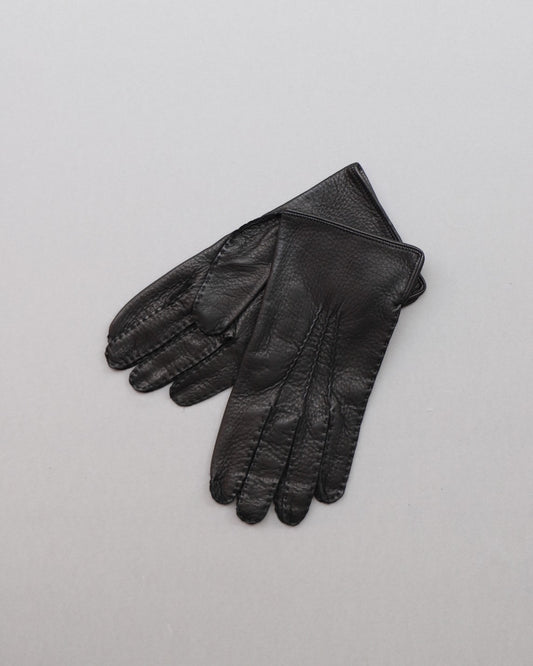 ANATOMICA POUJADE GLOVES DEERSKIN UNLINED / BLACK