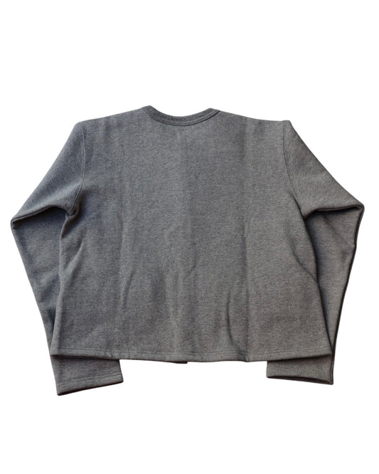 【 26FW 】ANATOMICA LADIES SWEAT CREW NECK CARDIGAN / GREY