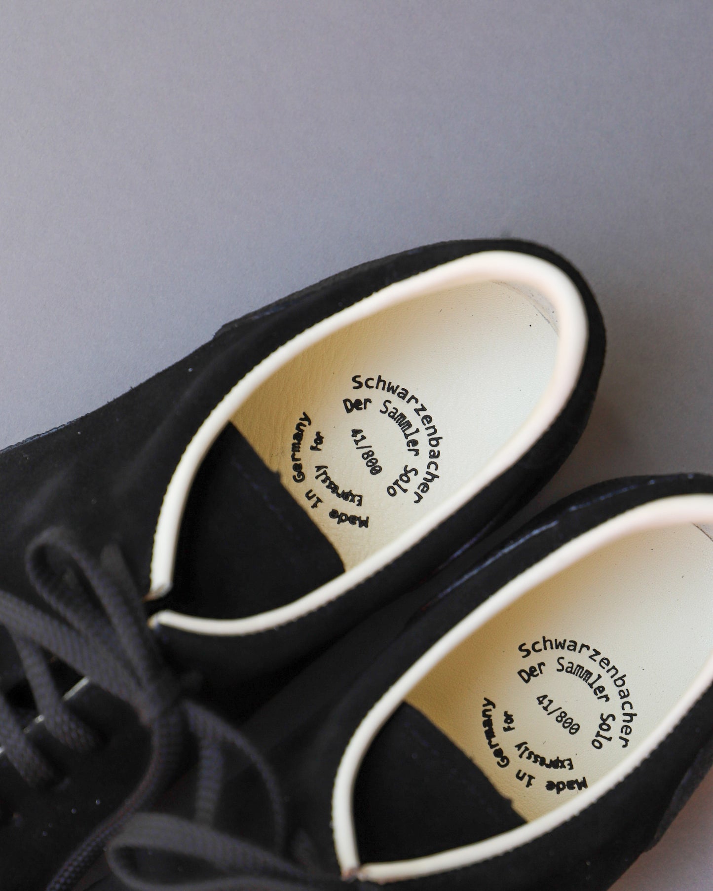 【 26SS 】Der SAMMLER SOLO × Schwarzenbacher MEYER SUEDE / BLACK