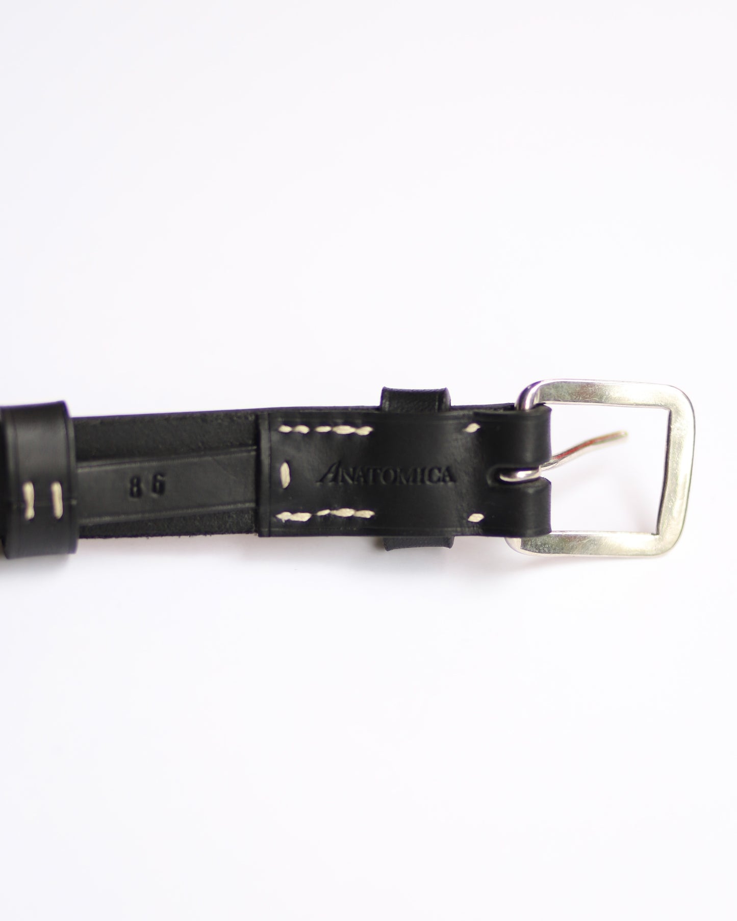 ANATOMICA FRENCH ARMY LEATER BELT / BLACK