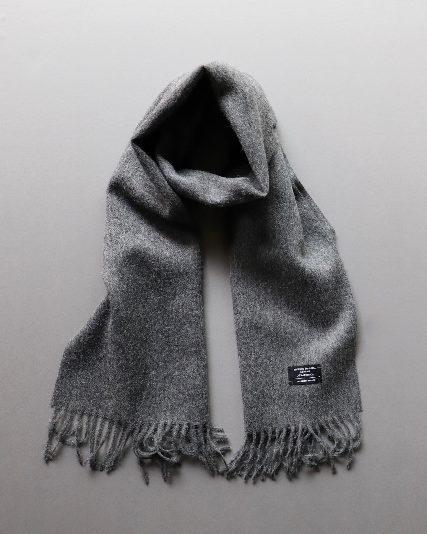 【 24FW 】ANATOMICA × THE INOUE BROTHERS BRUSHED SCARF / GREY