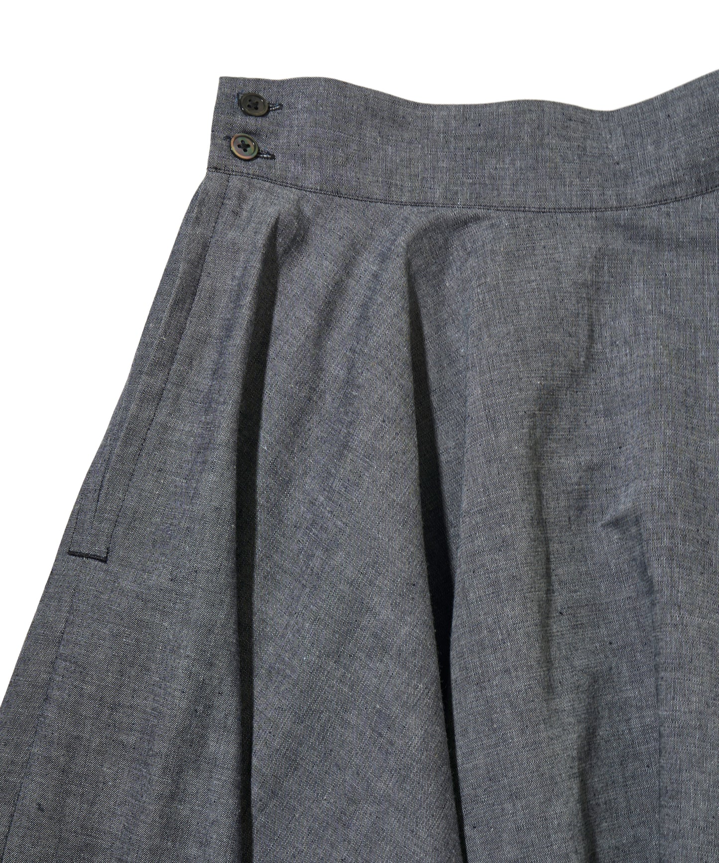 【 26SS 】ANATOMICA LADIES FRIDA SKIRT CHAMBRAY / BLACK
