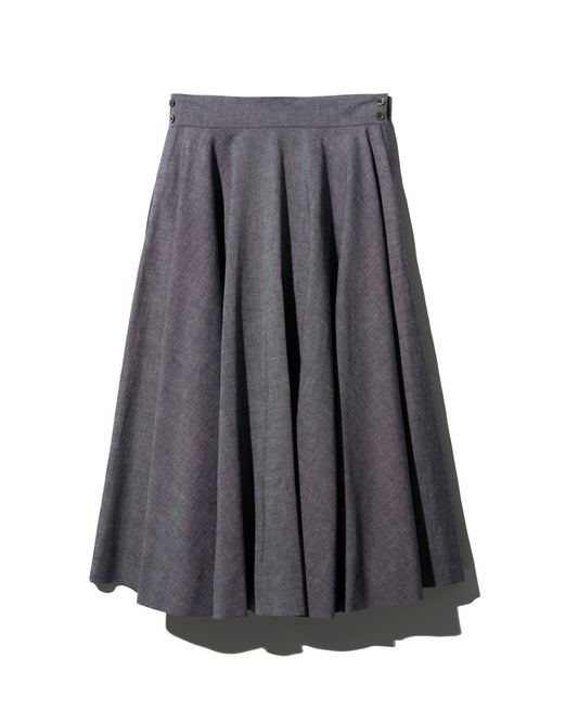 【 26SS 】ANATOMICA LADIES FRIDA SKIRT CHAMBRAY / BLACK