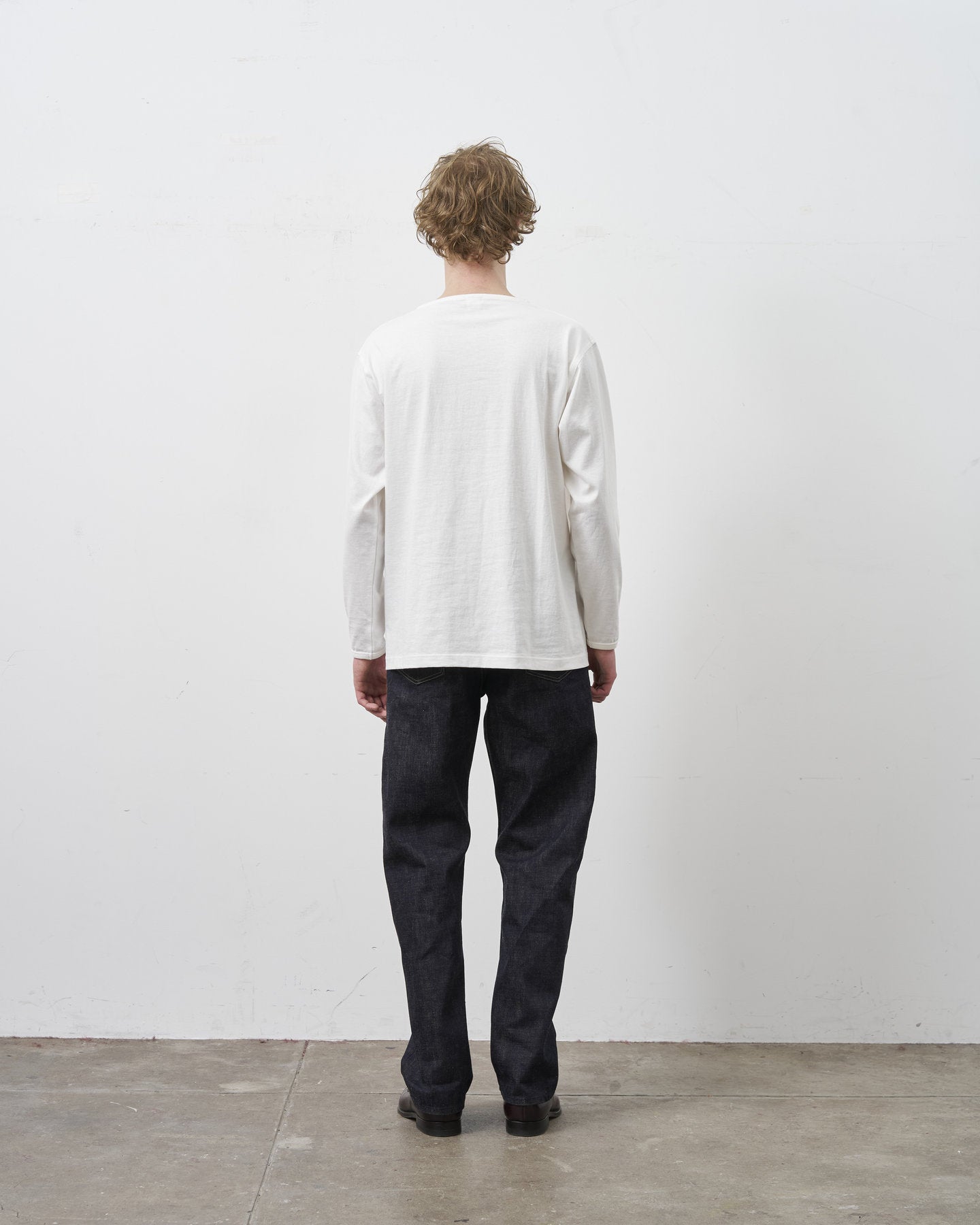【 26SS 】BIGYANK HENRY NECK LS  TEE / WHITE