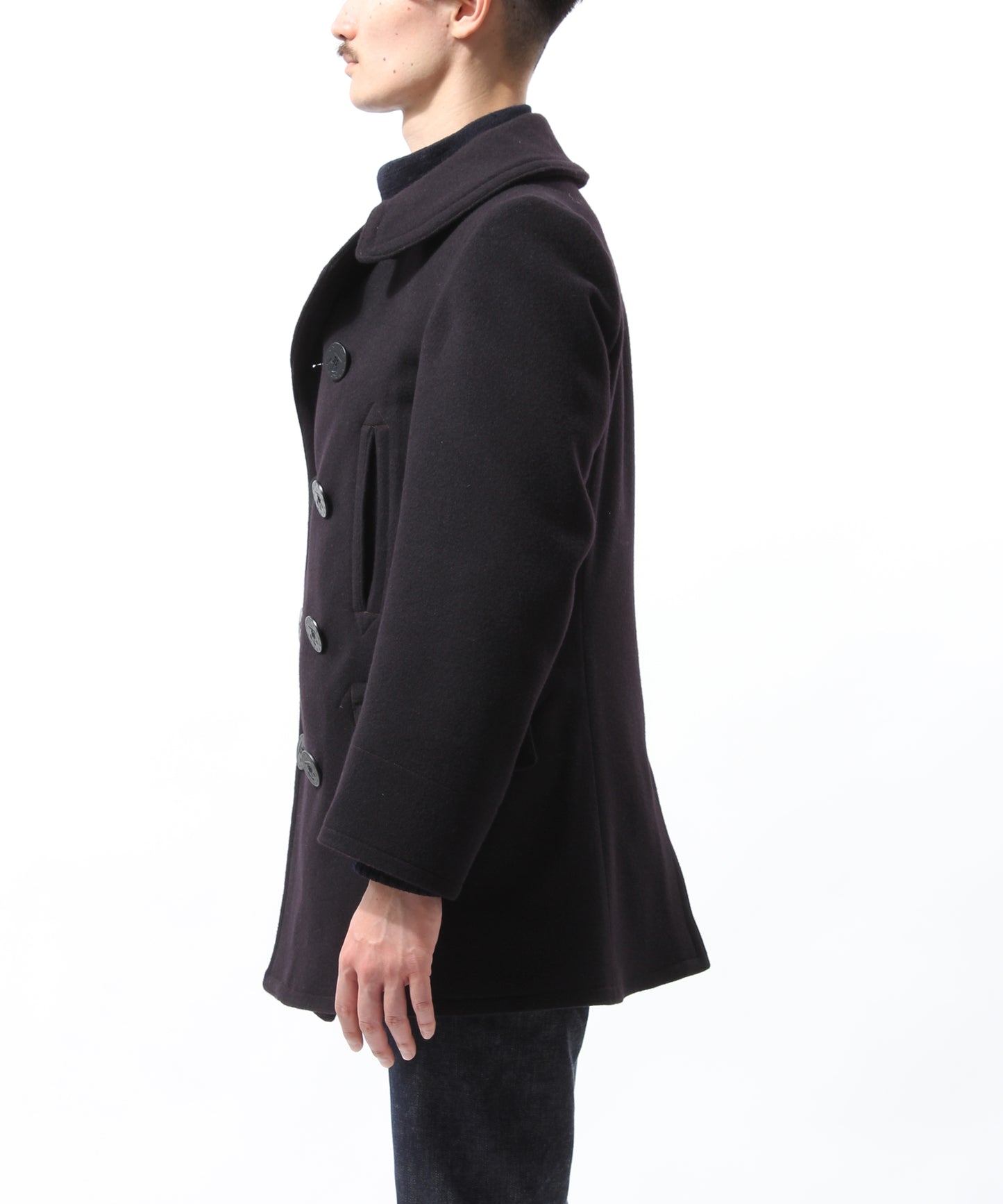 【 24FW 】ANATOMICA PEA COAT / NAVY