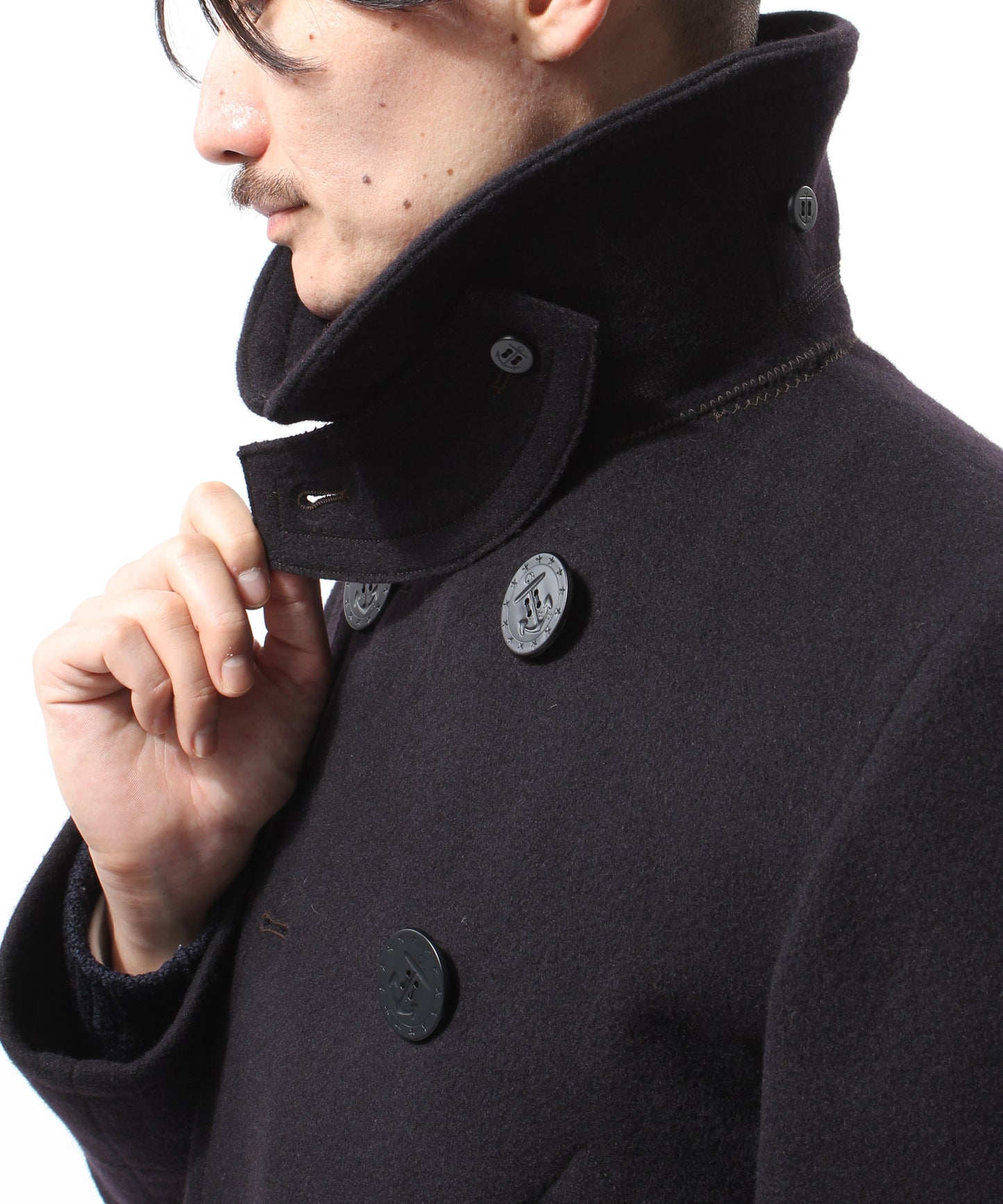 【 24FW 】ANATOMICA PEA COAT / NAVY