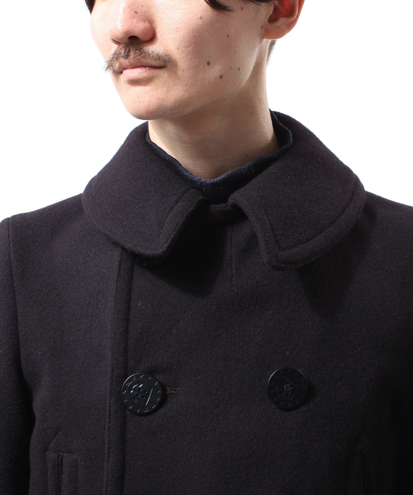 【 24FW 】ANATOMICA PEA COAT / NAVY