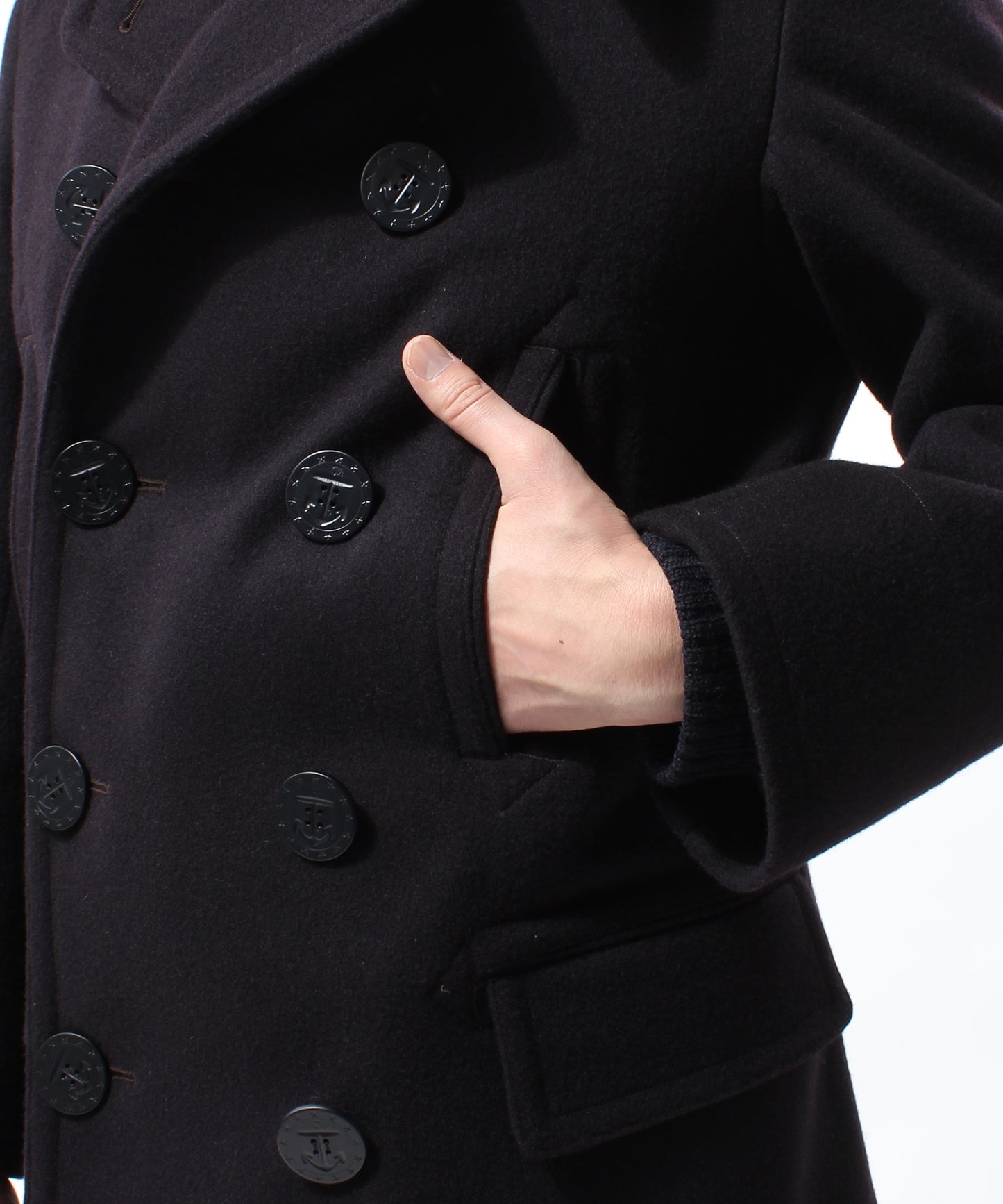 【 24FW 】ANATOMICA PEA COAT / NAVY