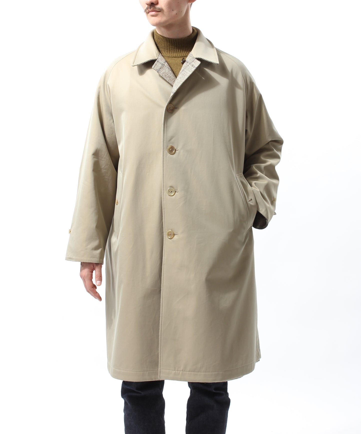 【 24FW 】ANATOMICA SINGLE RAGLAN COAT Ⅱ REVERSIBLE / BEIGE