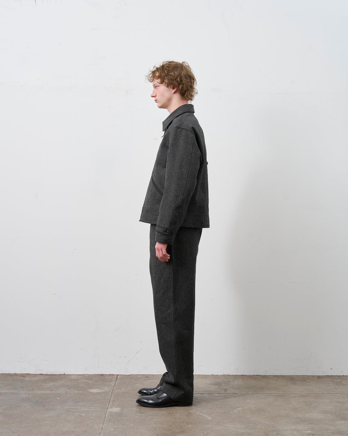 【 26FW 】BIGYANK LEO JACKET HEATHER TWILL / BLACK