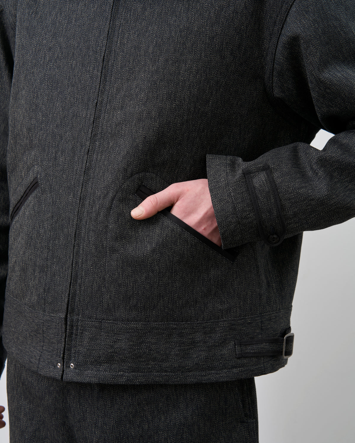 【 26FW 】BIGYANK LEO JACKET HEATHER TWILL / BLACK