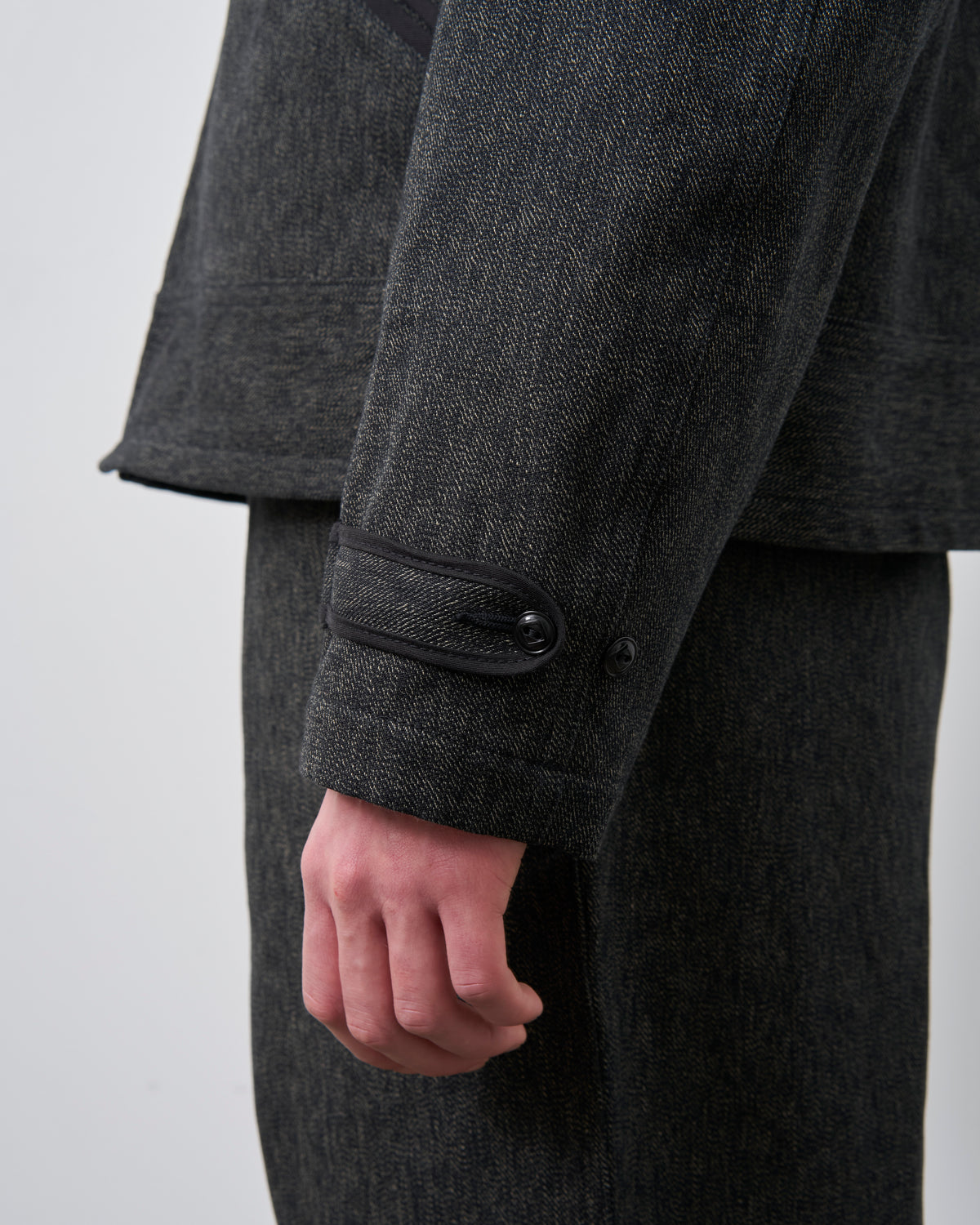 【 26FW 】BIGYANK LEO JACKET HEATHER TWILL / BLACK