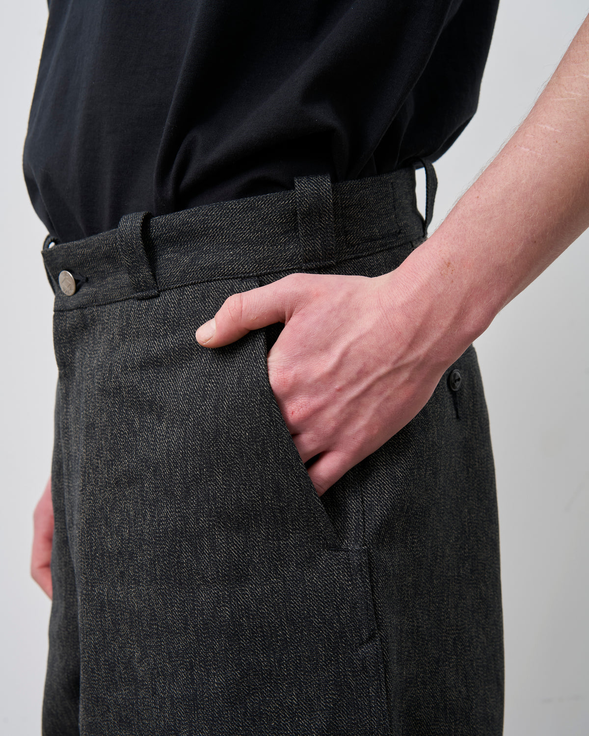 【 26FW 】BIGYANK MATT PANTS HEATHER TWILL / BLACK