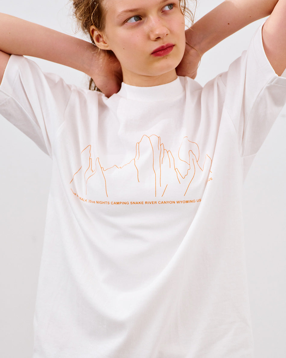 【 26SS 】RMFC MOUNTAIN RIDGE TEE / WHITE