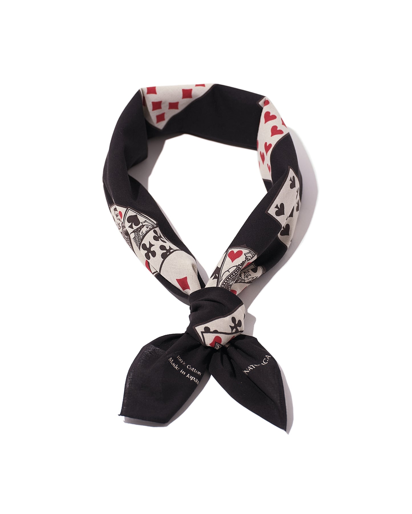 【 26SS 】ANATOMICA PLAYING CARDS SCARF / BLACK