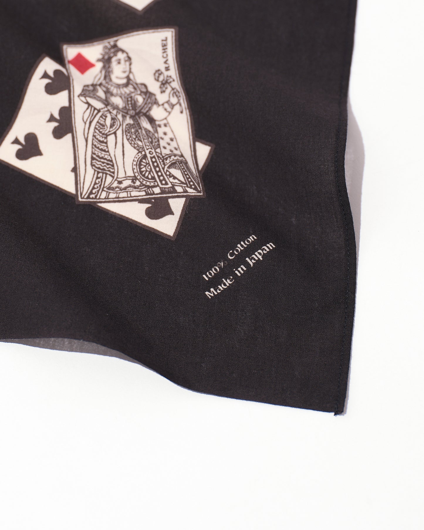 【 26SS 】ANATOMICA PLAYING CARDS SCARF / BLACK