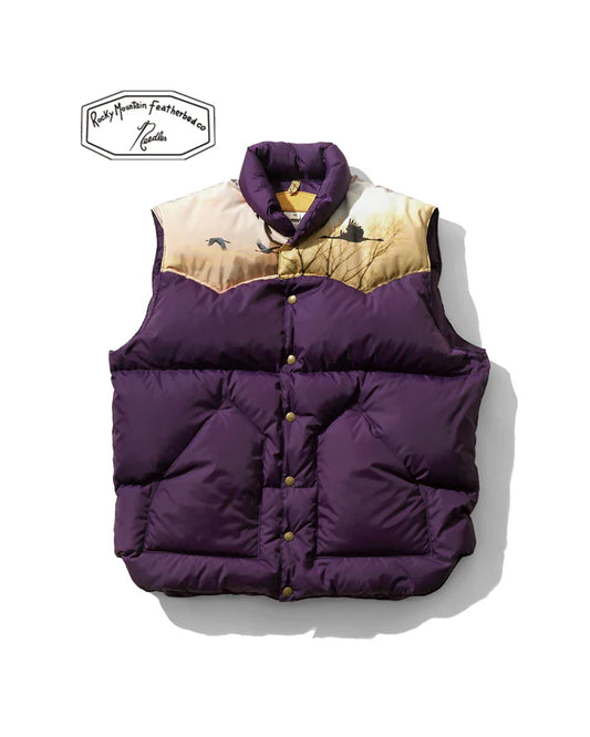 【 25FW 】Needles × RMFC Crane Yoke Down Vest / PURPLE
