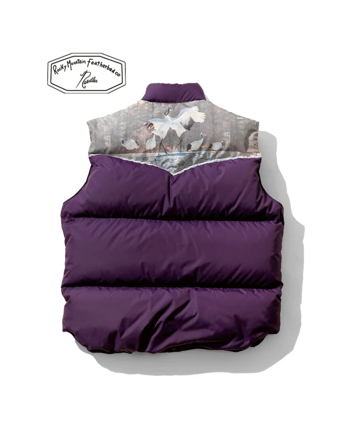 【 25FW 】Needles × RMFC Crane Yoke Down Vest / PURPLE