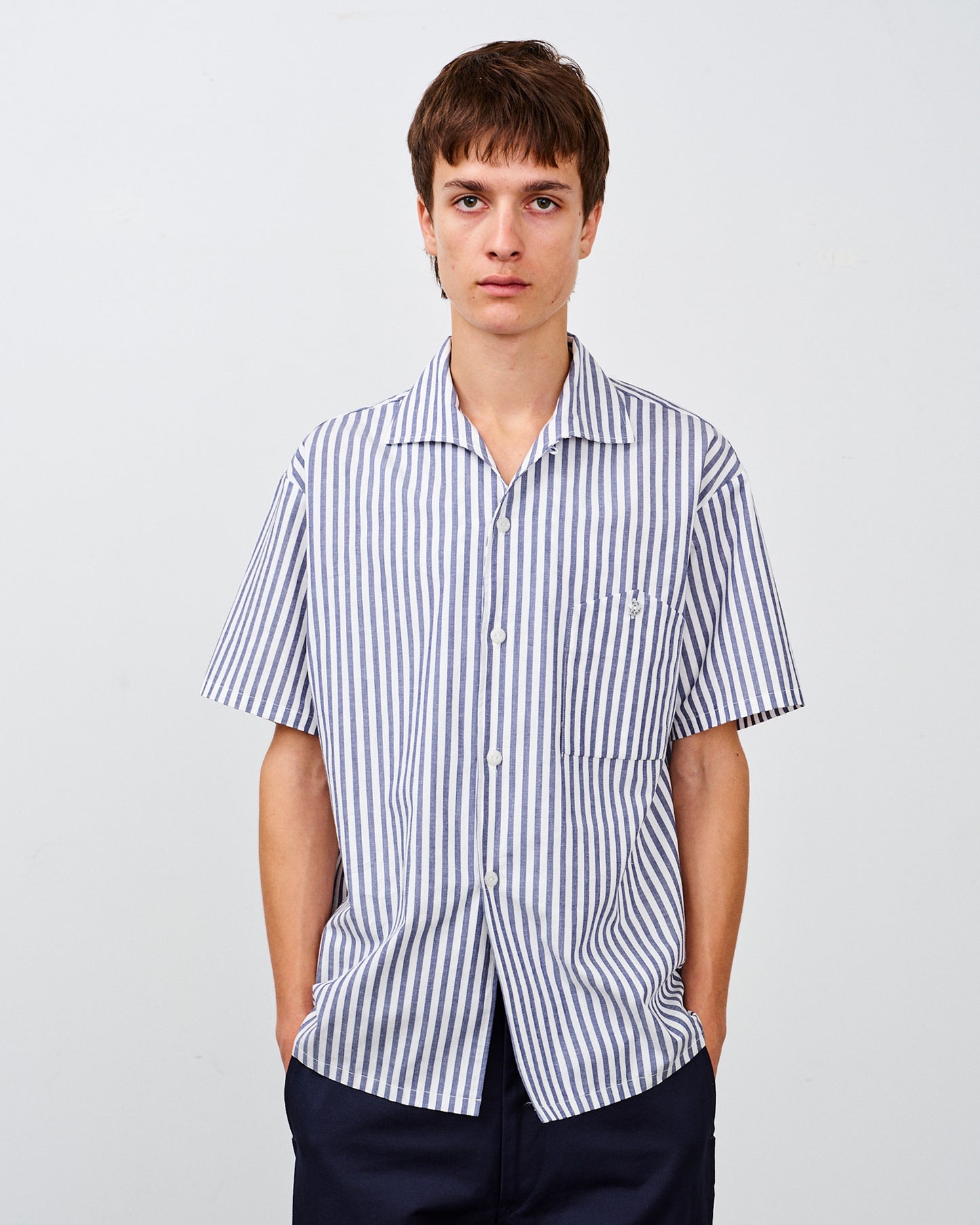 【 26SS 】BIGYANK RIPLEY SHIRT CANDY STRIPE / NAVY