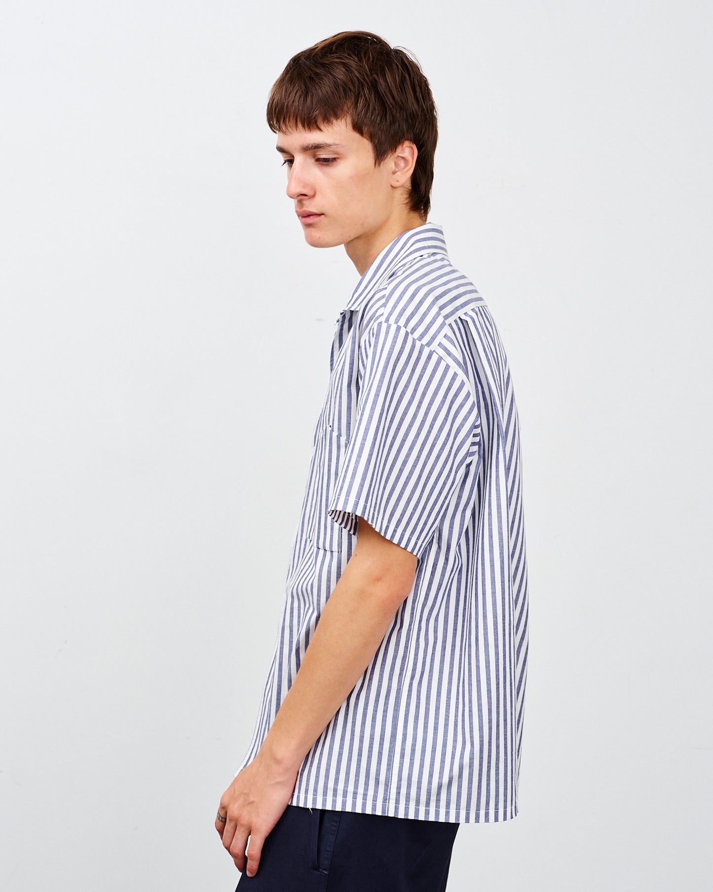 【 26SS 】BIGYANK RIPLEY SHIRT CANDY STRIPE / NAVY