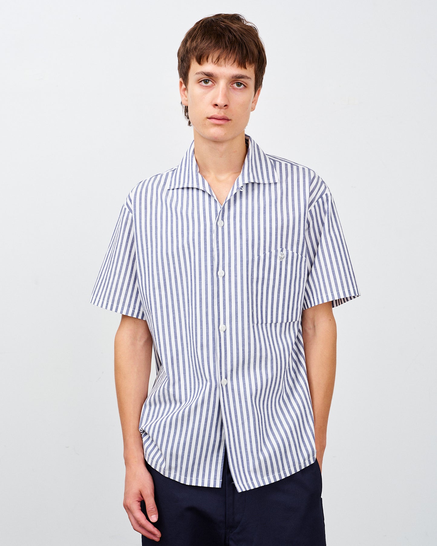 【 26SS 】BIGYANK RIPLEY SHIRT CANDY STRIPE / NAVY